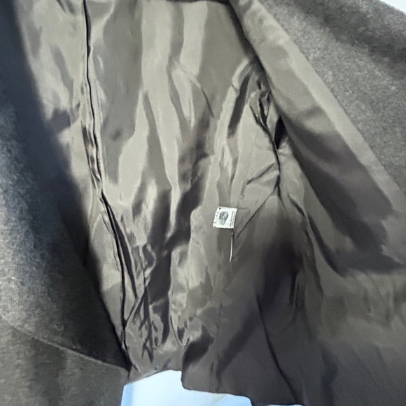 Vintage Valentino Crop Blazer, charcoal, wool, Size 10 - Picture 12 of 12